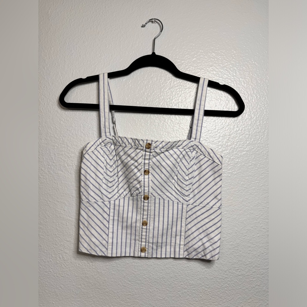 Striped A&F crop top